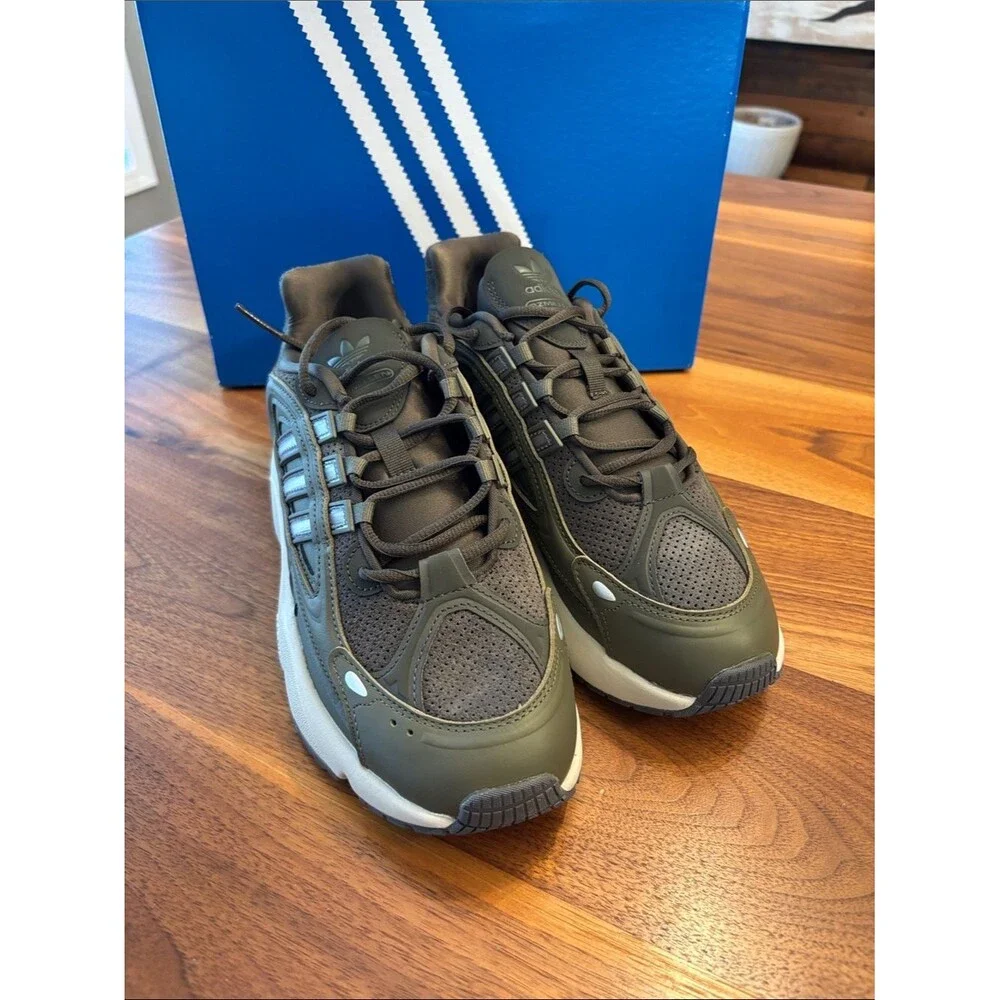 NEW Adidias Ozmillem Green Olive 90s Throwback Shoe Men Size 8.5
